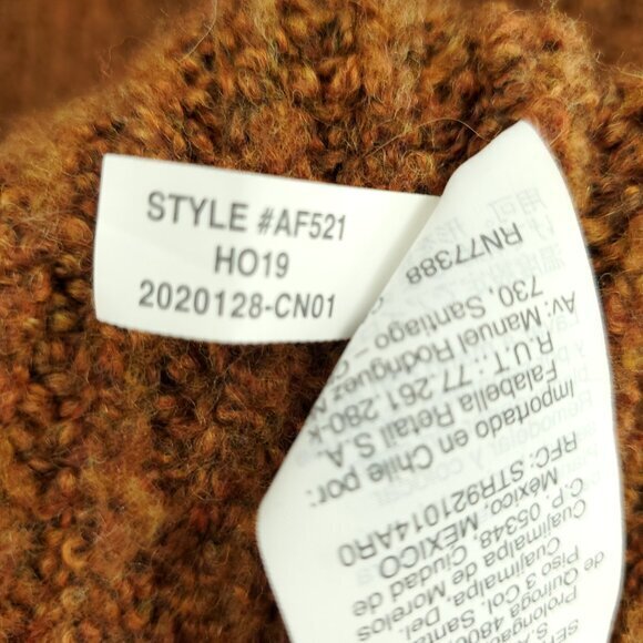 Madewell Mercer Turtleneck Sweater in Coziest Yarn M Heather Cider (Orange/Tan) - Picture 14 of 15